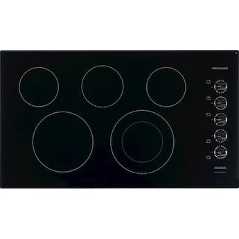 Frigidaire 36 in. Wide 4 Elements Built In Electric Cooktop Black Frigidaire 36 in. Wide 4 Elements Built In Electric Cooktop Black