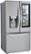 Angle Zoom. LG - 29.7 Cu. Ft. French Door-in-Door Smart Refrigerator with Craft Ice and InstaView - Stainless steel.