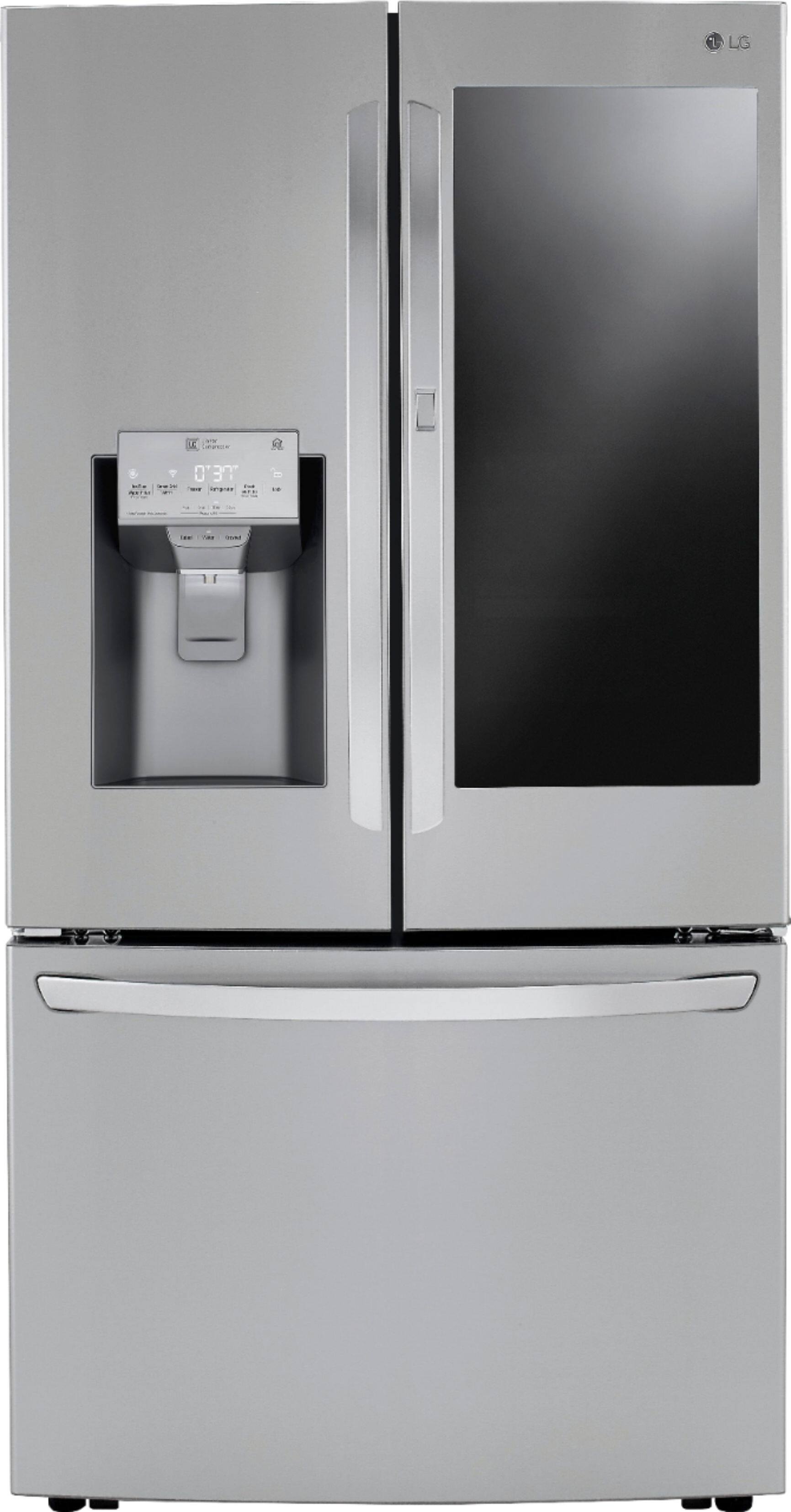 Alt View 26. LG - 29.7 Cu. Ft. French Door-in-Door Smart Refrigerator with Craft Ice - Stainless Steel.