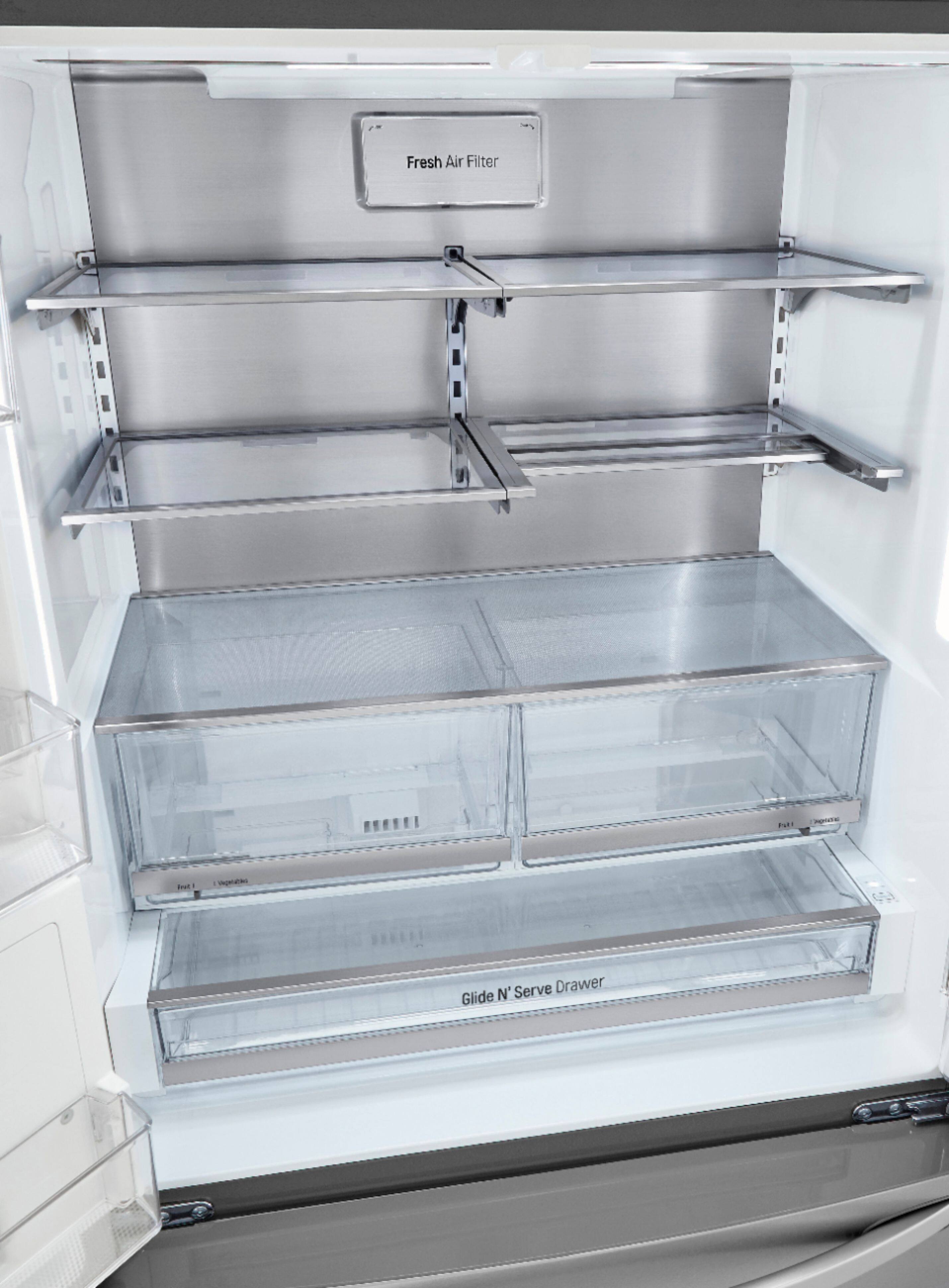 Alt View 34. LG - 29.7 Cu. Ft. French Door-in-Door Smart Refrigerator with Craft Ice - Stainless Steel.