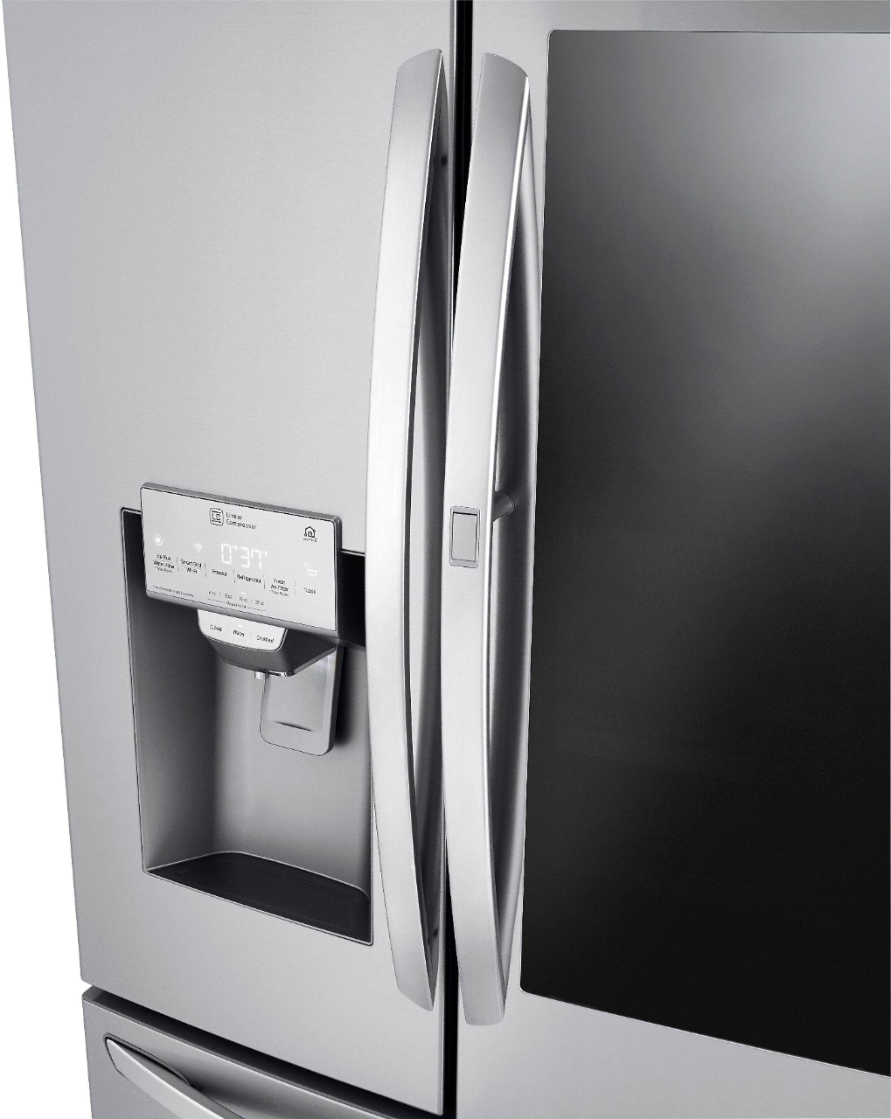 Alt View 5. LG - 29.7 Cu. Ft. French Door-in-Door Smart Refrigerator with Craft Ice - Stainless Steel.