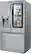 Left. LG - 29.7 Cu. Ft. French Door-in-Door Smart Refrigerator with Craft Ice - Stainless Steel.