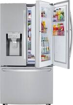 LG - 29.7 Cu. Ft. French Door-in-Door Refrigerator - Stainless steel - Front_Standard