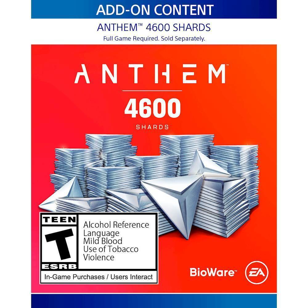 Anthem 4,600 Shards - PlayStation 4
