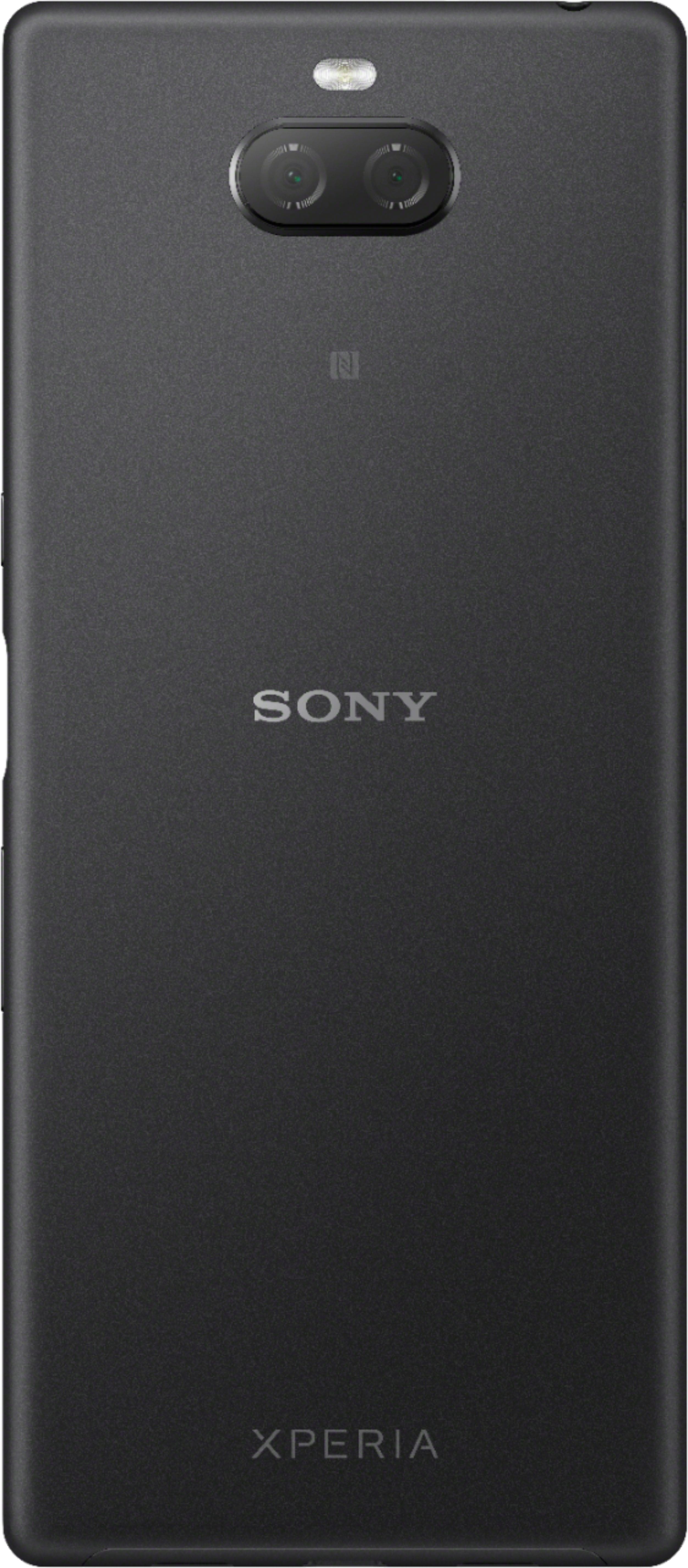 Back. Sony - Xperia 10 Plus with 64GB Memory Cell Phone (Unlocked) - Black.