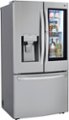 Angle Zoom. LG - 23.5 Cu. Ft. French InstaView Door-in-Door Counter-Depth Refrigerator with Craft Ice - Stainless steel.