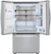 Alt View Zoom 2. LG - 23.5 Cu. Ft. French InstaView Door-in-Door Counter-Depth Refrigerator with Craft Ice - Stainless steel.