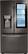 Front. LG - 23.5 Cu. Ft. French Door-in-Door Counter-Depth Smart Refrigerator with Craft Ice - PrintProof Black Stainless Steel.