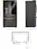 Left. LG - 23.5 Cu. Ft. French Door-in-Door Counter-Depth Smart Refrigerator with Craft Ice - PrintProof Black Stainless Steel.