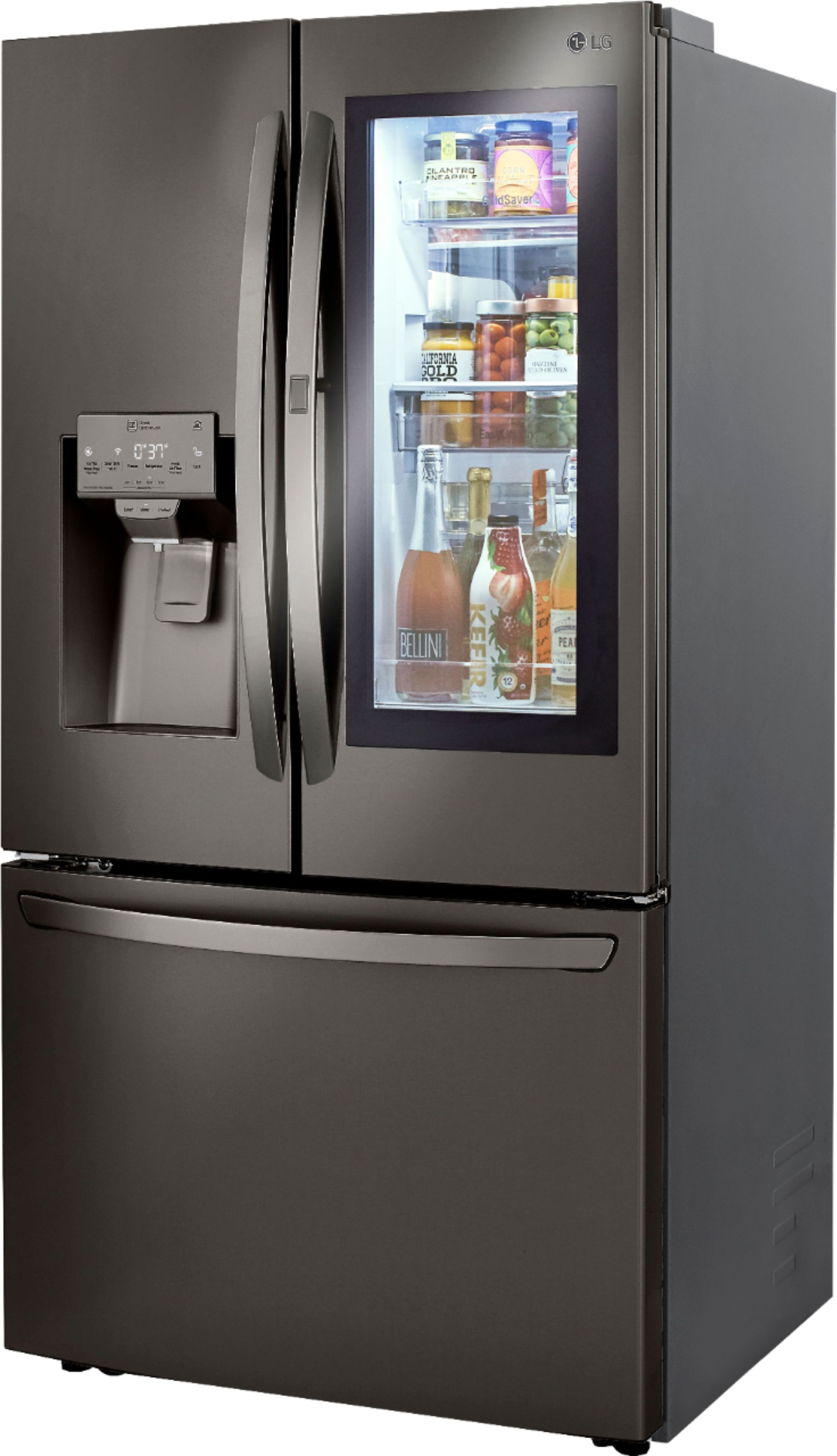 LG 23.5 Cu. Ft. French InstaView Door-in-Door Counter-Depth Stainless Steel Refrigerators At Best Buy