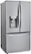 Angle. LG - 23.5 Cu. Ft. French Door Counter-Depth Refrigerator - Stainless Steel.