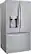 Angle. LG - 23.5 Cu. Ft. French Door Counter-Depth Refrigerator - Stainless Steel.
