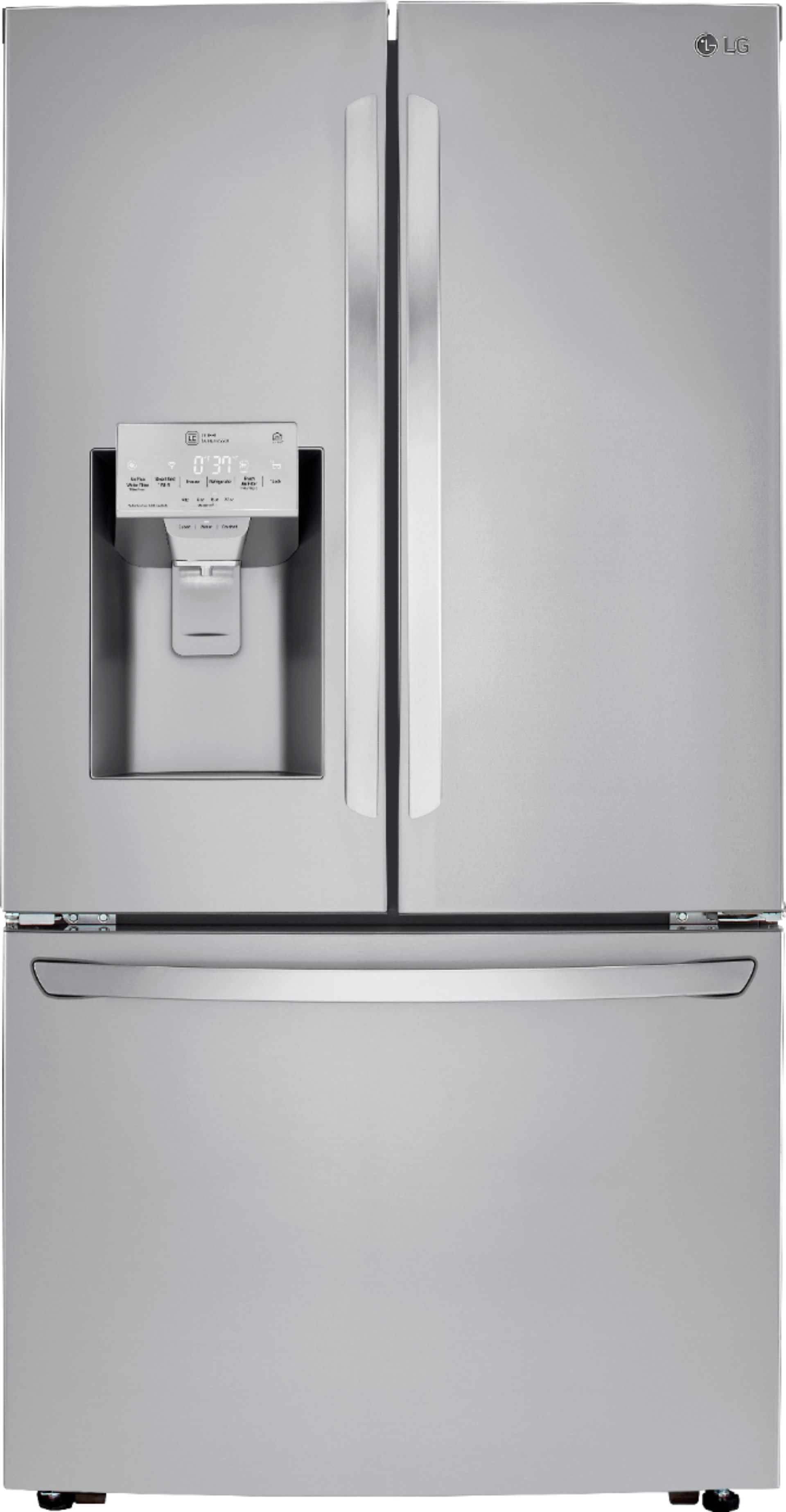 Lg 23 5 Cu Ft French Door Counter Depth Refrigerator Stainless