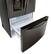 Alt View 3. LG - 23.5 Cu. Ft. French Door Counter-Depth Refrigerator - Black Stainless Steel.