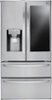 LG - 27.8 Cu. Ft. 4-Door French Door Smart Refrigerator with InstaView - Stainless Steel