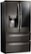 Angle Zoom. LG - InstaView Door-in-Door 27.8 Cu. Ft. 4-Door French Door Refrigerator - Black stainless steel.