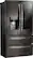 Angle. LG - 27.8 Cu. Ft. 4-Door French Door Smart Refrigerator with InstaView - Black stainless steel.
