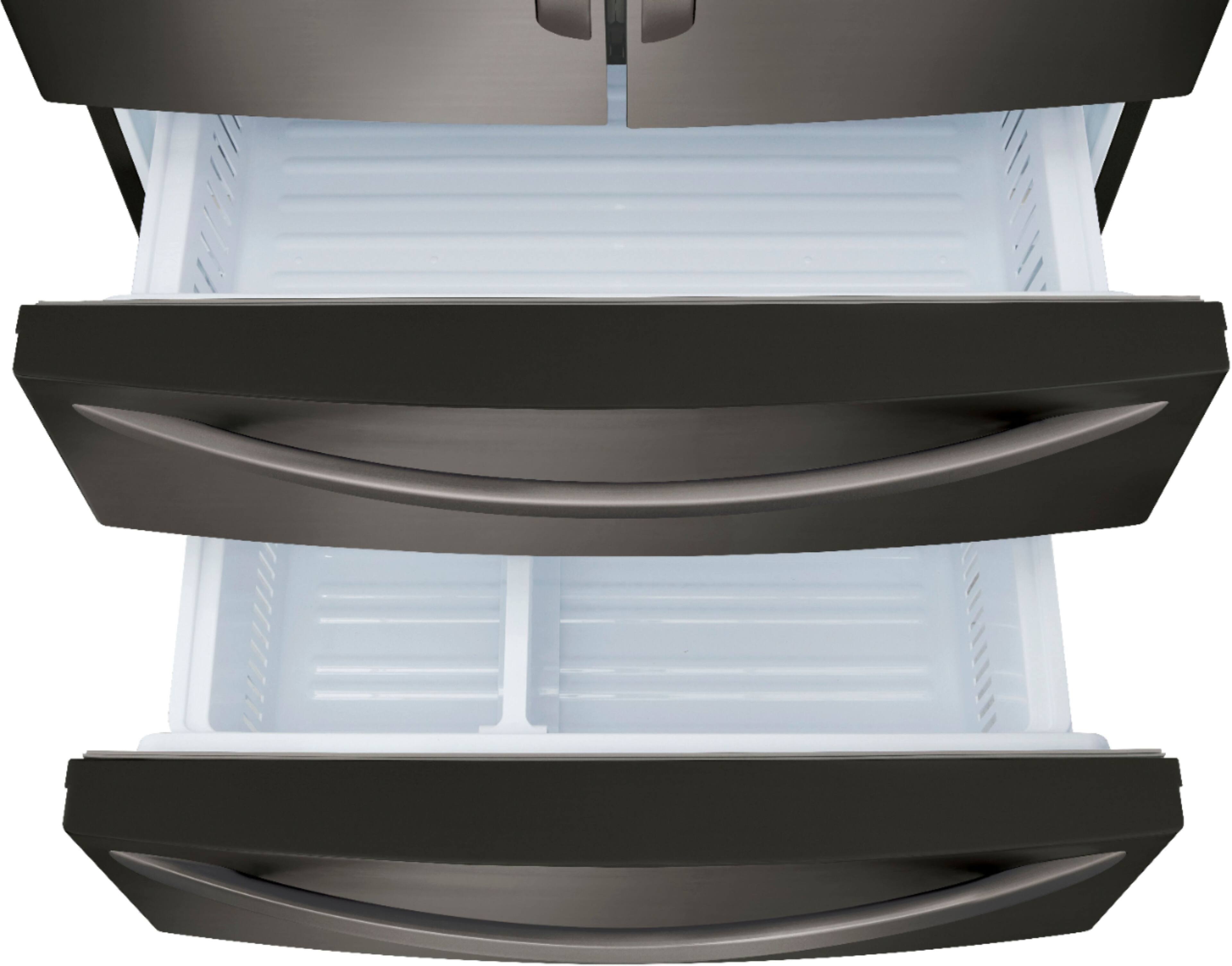 Alt View 25. LG - 27.8 Cu. Ft. 4-Door French Door Smart Refrigerator with InstaView - Black stainless steel.