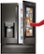 Alt View 32. LG - 27.8 Cu. Ft. 4-Door French Door Smart Refrigerator with InstaView - Black Stainless Steel.