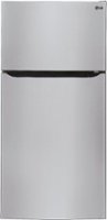 LG - 23.8 Cu. Ft. Top-Freezer Refrigerator - Stainless steel - Front_Zoom