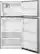 Alt View 2. LG - 23.8 Cu. Ft. Top-Freezer Refrigerator - Stainless Steel.