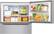 Alt View 3. LG - 23.8 Cu. Ft. Top-Freezer Refrigerator - Stainless Steel.