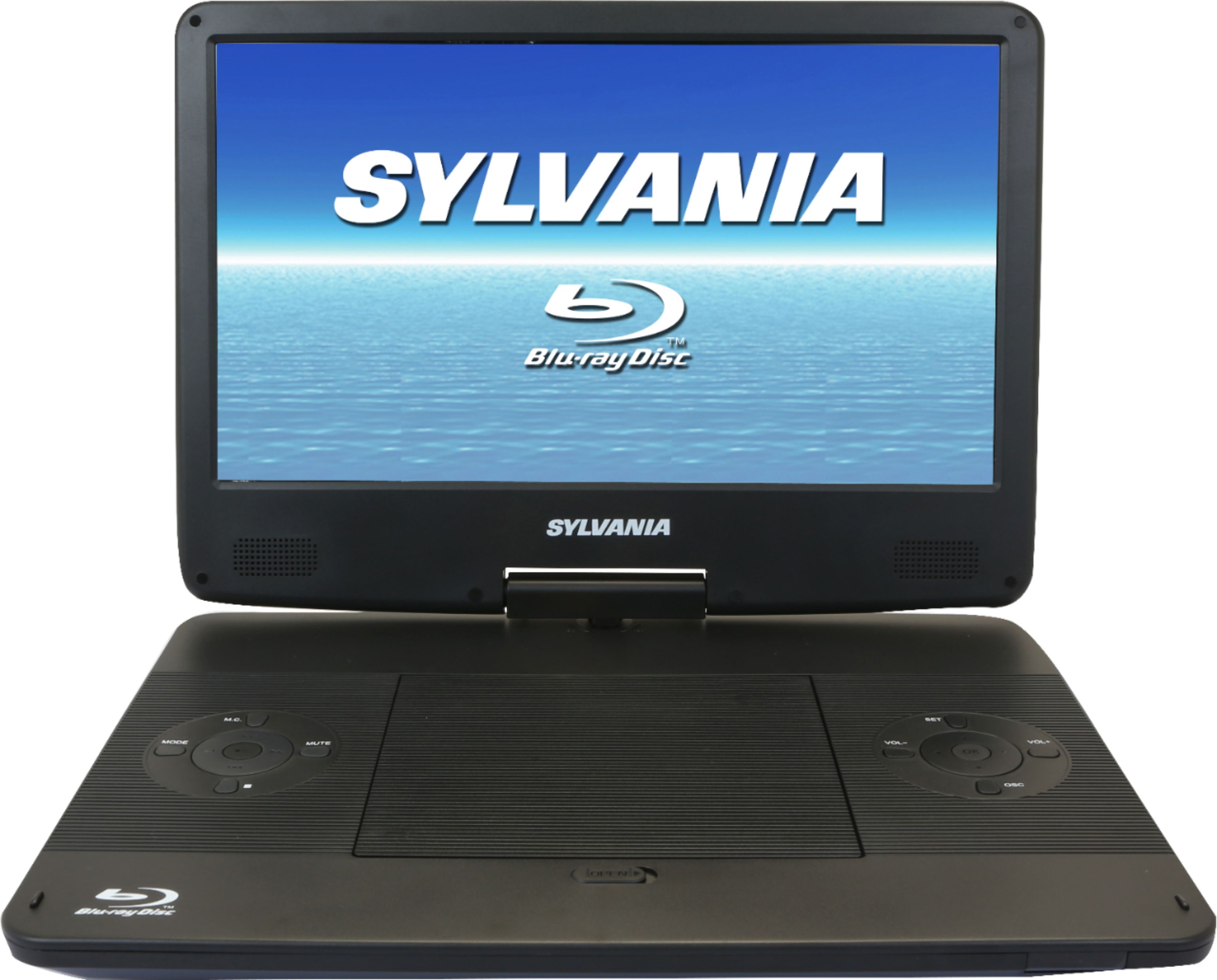 Best Buy Sylvania 13 3 Portable Blu Ray Player With Swivel Screen Black Sdvd1336