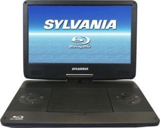 Sylvania - 13.3” Portable Blu-ray Player with Swivel Screen - Black - Front_Zoom