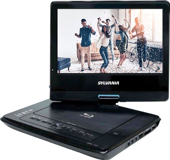 Sylvania 10 Portable Blu Ray Player With Swivel Screen Black Sdvd1079 Best Buy