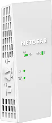 Front. NETGEAR - AC1750 Dual-Band Wi-Fi Range Extender - White.