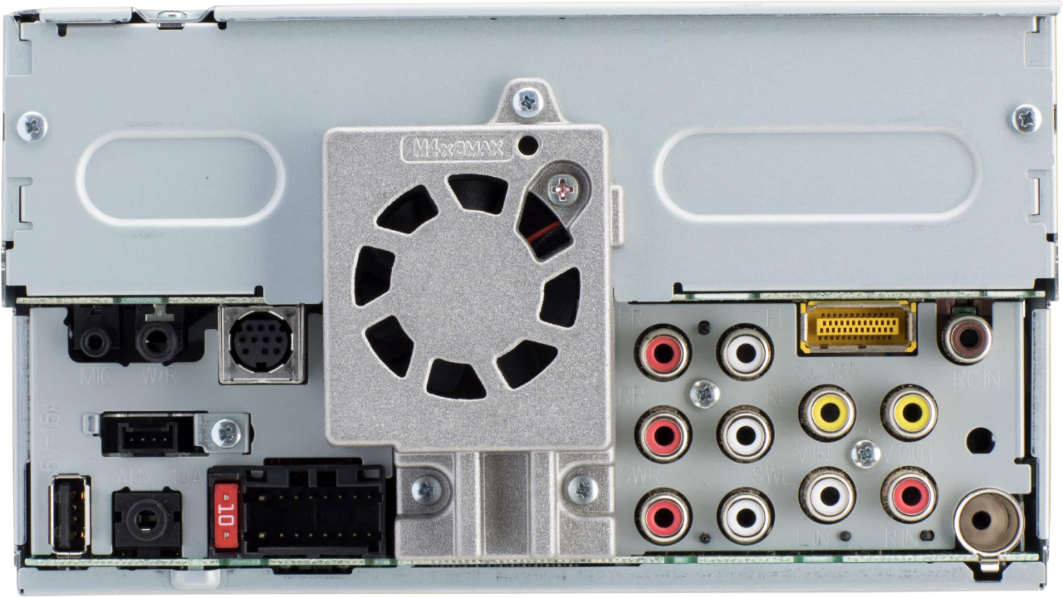 Back. Pioneer - 6.8" Android Auto™ and Apple CarPlay® Bluetooth® Digital Media (DM) Receiver - Black.