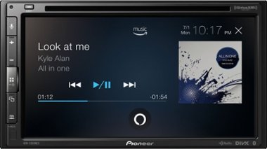 Pioneer - 6.8" - Amazon Alexa, Apple CarPlay®, Android Auto™,  Bluetooth®, and SiriusXM-Ready™ - Multimedia DVD Receiver - Black - Front_Zoom