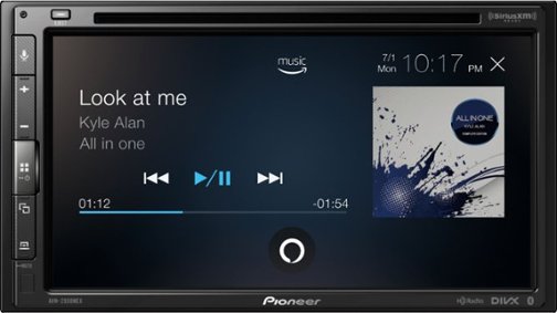 Pioneer - 6.8" - Amazon Alexa, Apple CarPlay®, Android Auto™,  Bluetooth®, and SiriusXM-Ready™ - Multimedia DVD Receiver - Black
