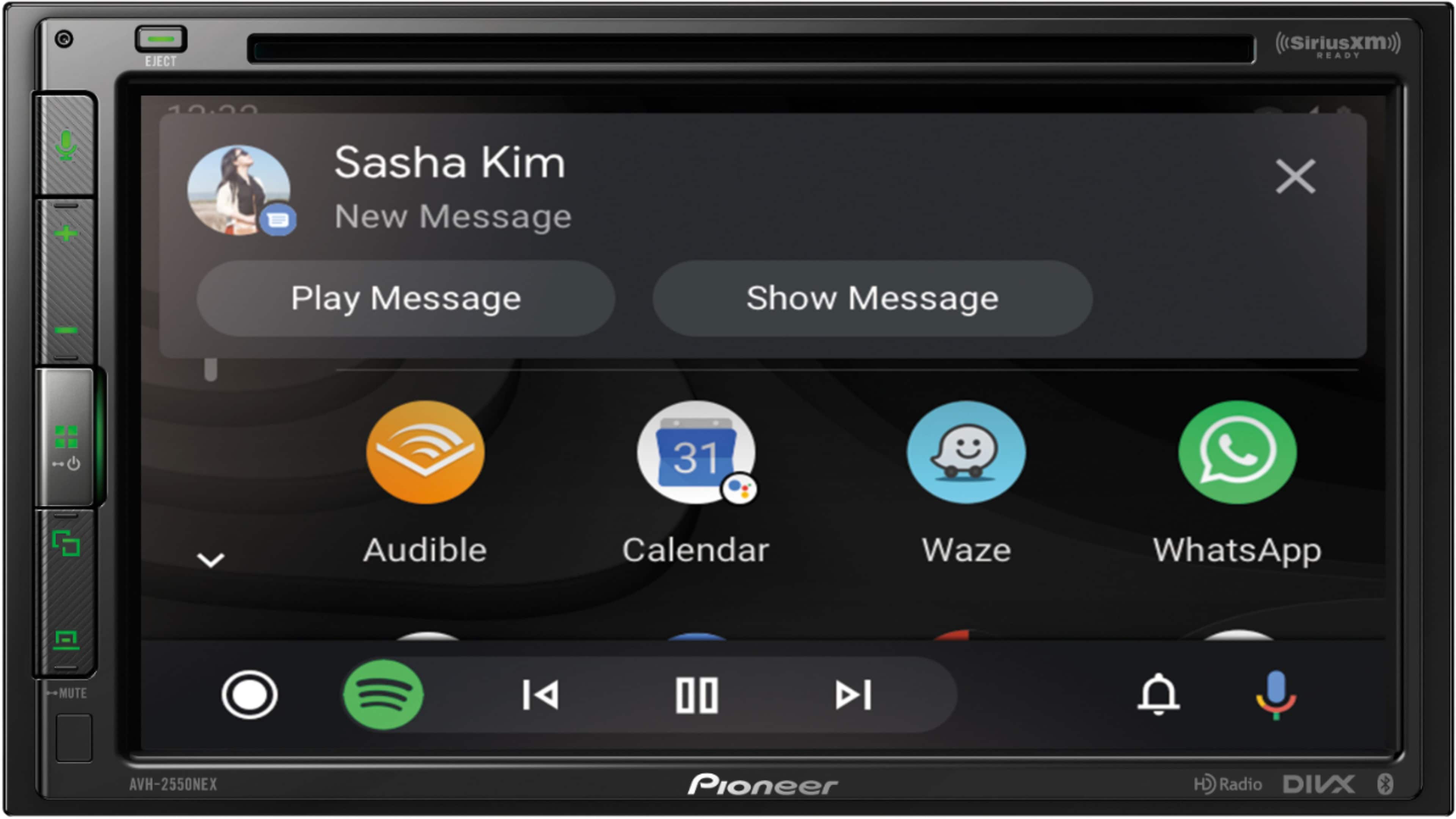 Alt View 19. Pioneer - 6.8" Android Auto™ and Apple CarPlay® Bluetooth® Digital Media (DM) Receiver - Black.