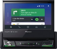 Pioneer - 7" - Apple CarPlay®, Android Auto™, Bluetooth®, and SiriusXM-Ready™ - Multimedia DVD Receiver - Black - Front_Zoom