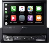 Pioneer - 7" Motorized Android Auto and Apple CarPlay Bluetooth Digital Media (DM) Receiver - Black