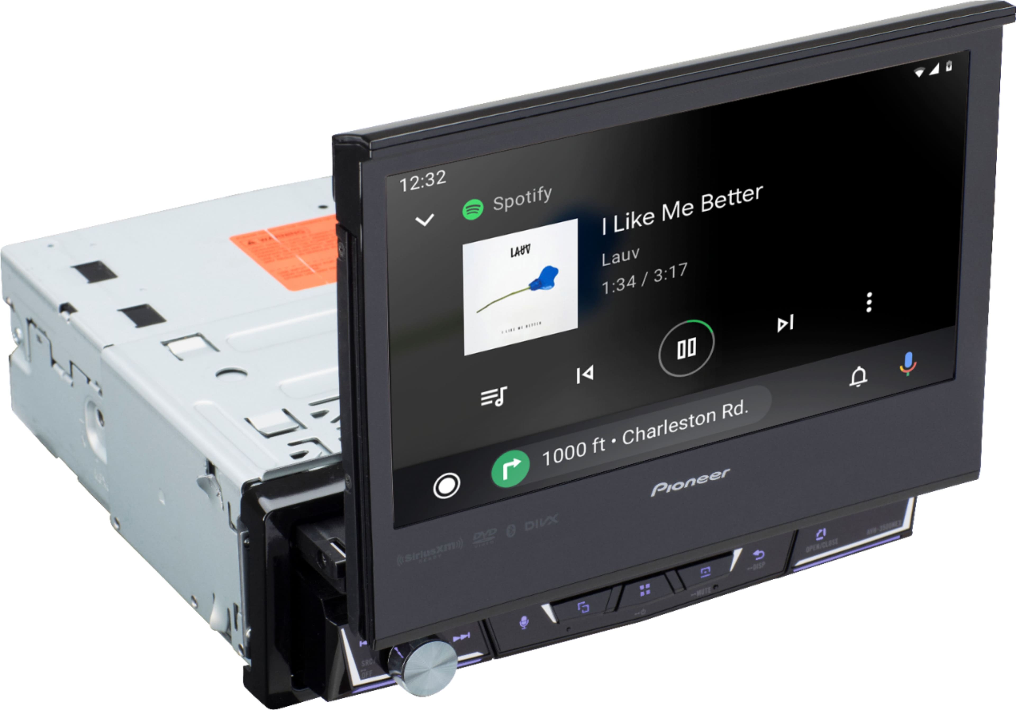 Alt View 13. Pioneer - 7" Motorized Android Auto™ and Apple CarPlay® Bluetooth® Digital Media (DM) Receiver - Black.