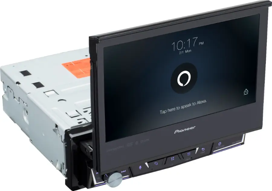 Alt View 23. Pioneer - 7" Motorized Android Auto™ and Apple CarPlay® Bluetooth® Digital Media (DM) Receiver - Black.