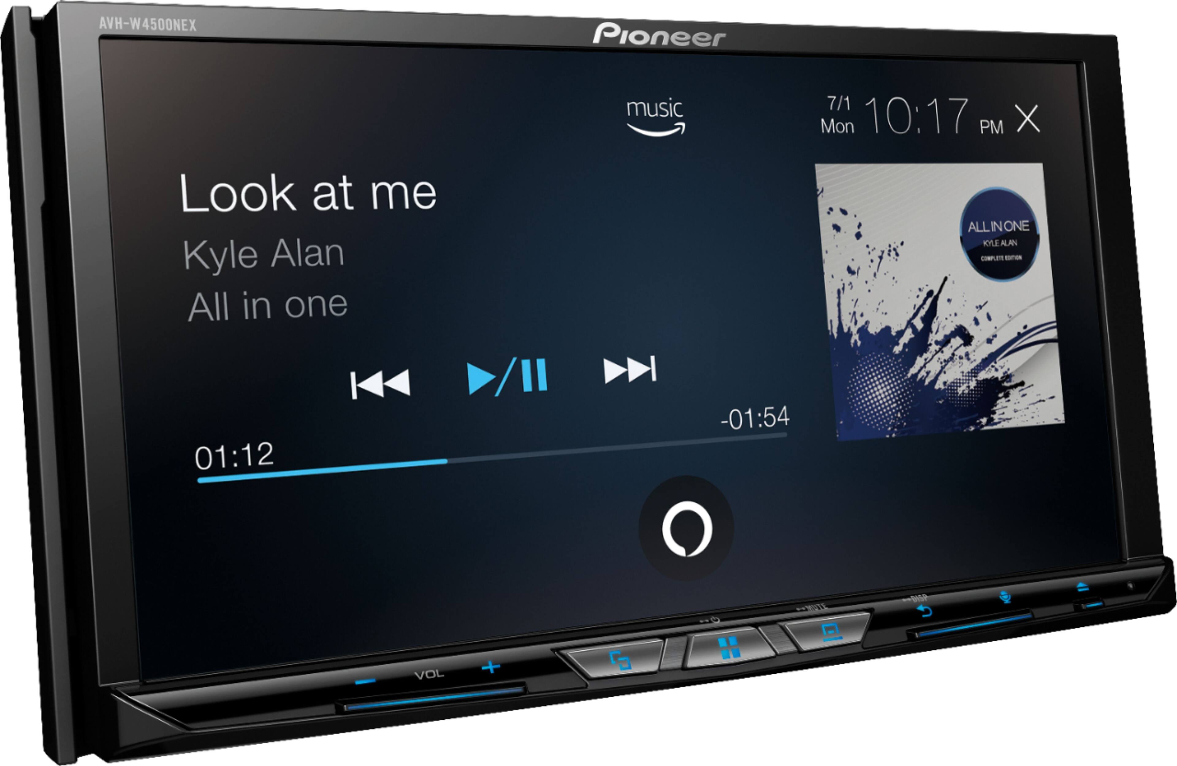 Alt View 21. Pioneer - 7" - Amazon Alexa,  Android Auto™/Apple CarPlay® (wired/wireless), Bluetooth®, iDatalink® - Multimedia DVD Receiver - Black.