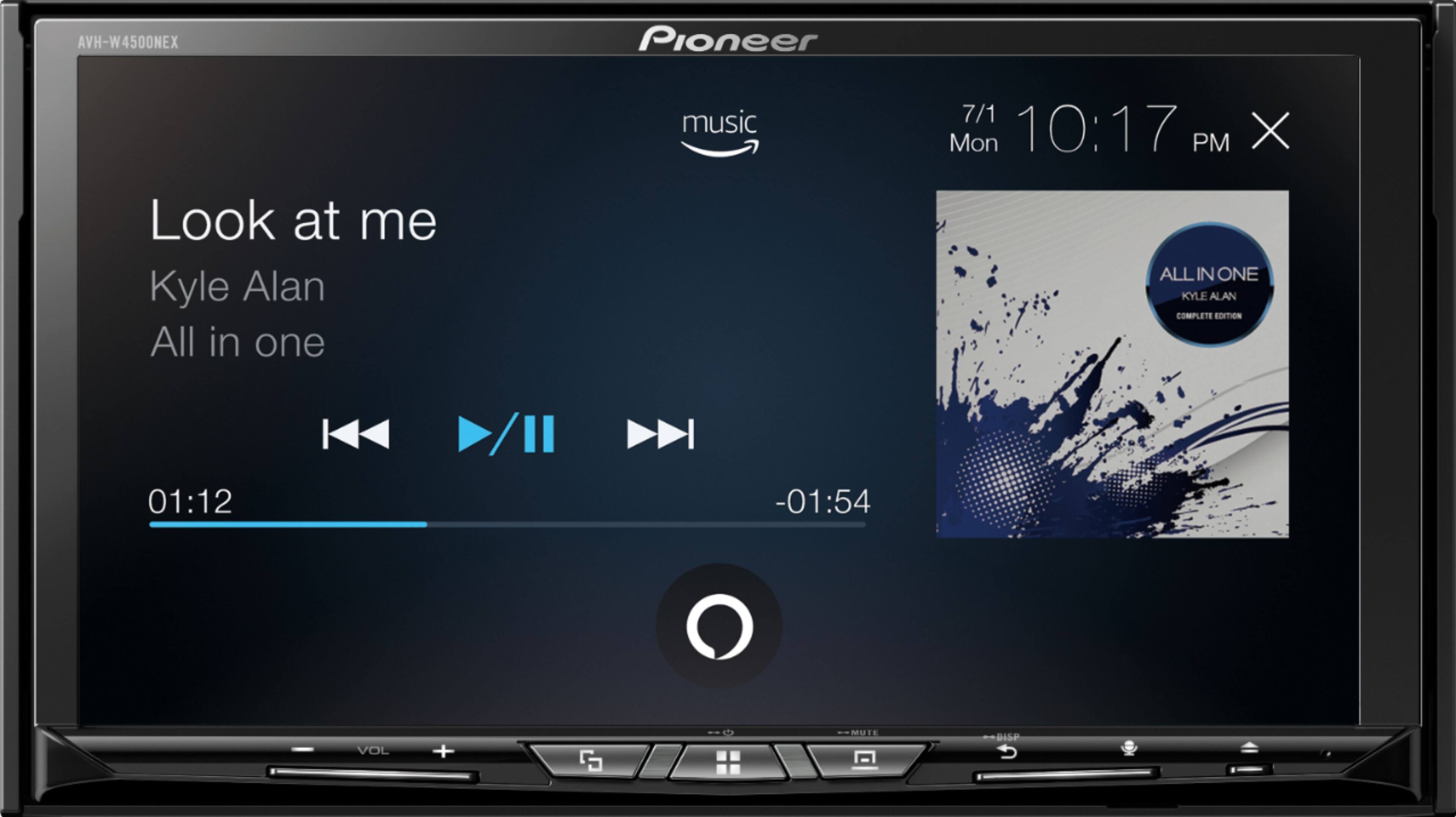 Alt View 23. Pioneer - 7" - Amazon Alexa,  Android Auto™/Apple CarPlay® (wired/wireless), Bluetooth®, iDatalink® - Multimedia DVD Receiver - Black.