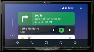 Pioneer - 6.9" -  Amazon Alexa, Android Auto™/Apple CarPlay® (wired/wireless), Bluetooth® - Multimedia Navigation Receiver - Black - Front_Zoom