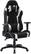 Angle. CorLiving - High-Back Ergonomic Gaming Chair - Black/Mesh Silver.