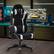 Alt View 12. CorLiving - High-Back Ergonomic Gaming Chair - Black/Mesh Silver.
