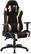 Angle. CorLiving - High-Back Ergonomic Gaming Chair - Black/Mesh Gold.