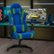 Alt View Zoom 18. CorLiving - High-Back Ergonomic Gaming Chair - Blue/Mesh Green.