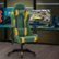 Alt View Zoom 18. CorLiving - High-Back Ergonomic Gaming Chair - Green/Mesh Yellow.