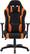 Front. CorLiving - High-Back Ergonomic Gaming Chair - Black/Mesh Orange.