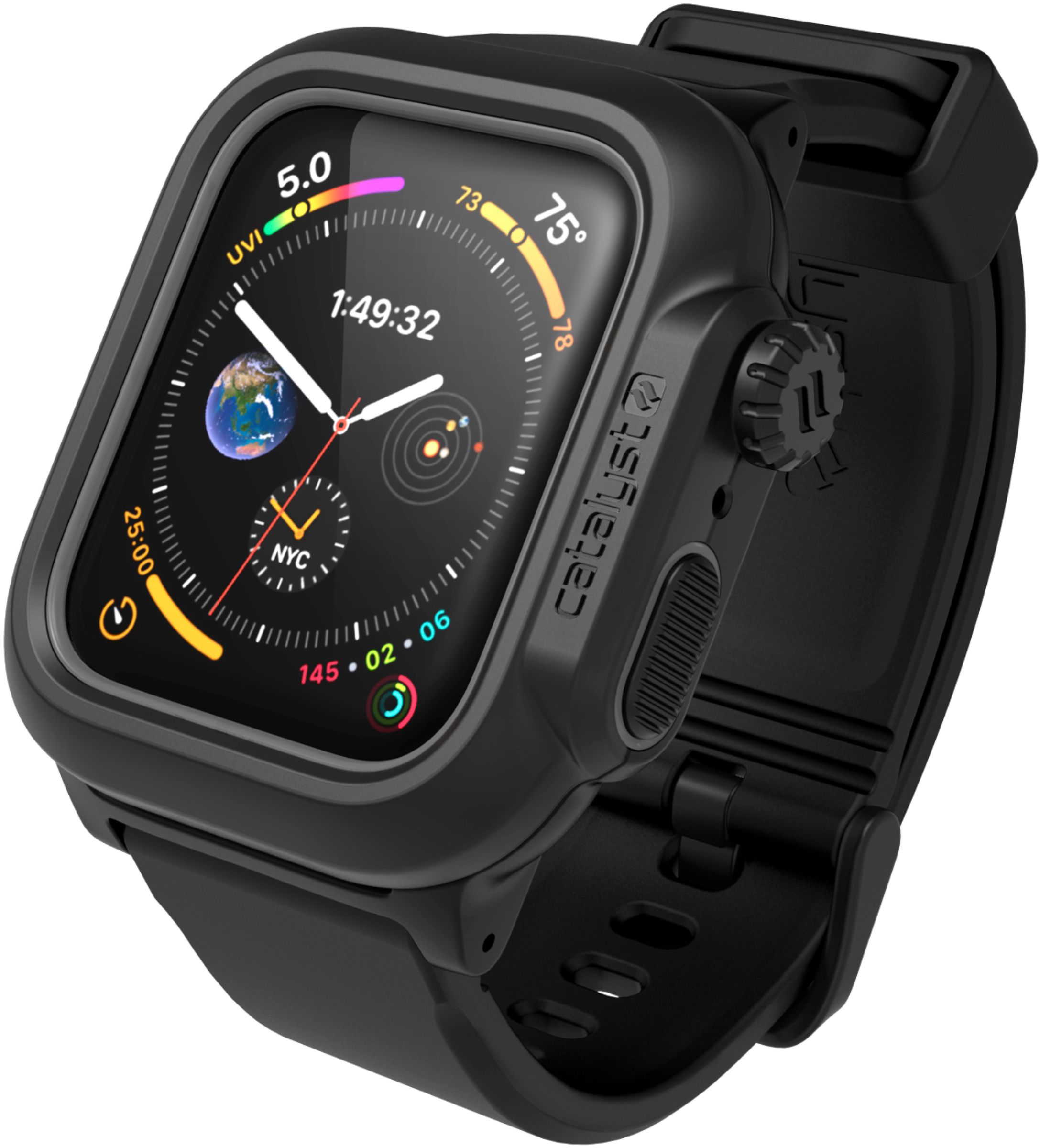 Catalyst Band and Waterproof Case for Apple Watch™ 44mm Stealth Black  CAT44WAT4BLK - Best Buy