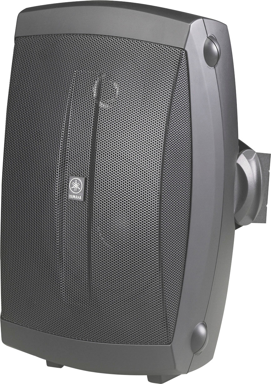 Angle View: Yamaha - 120W Outdoor Wall-Mount 2-Way Speakers - Black