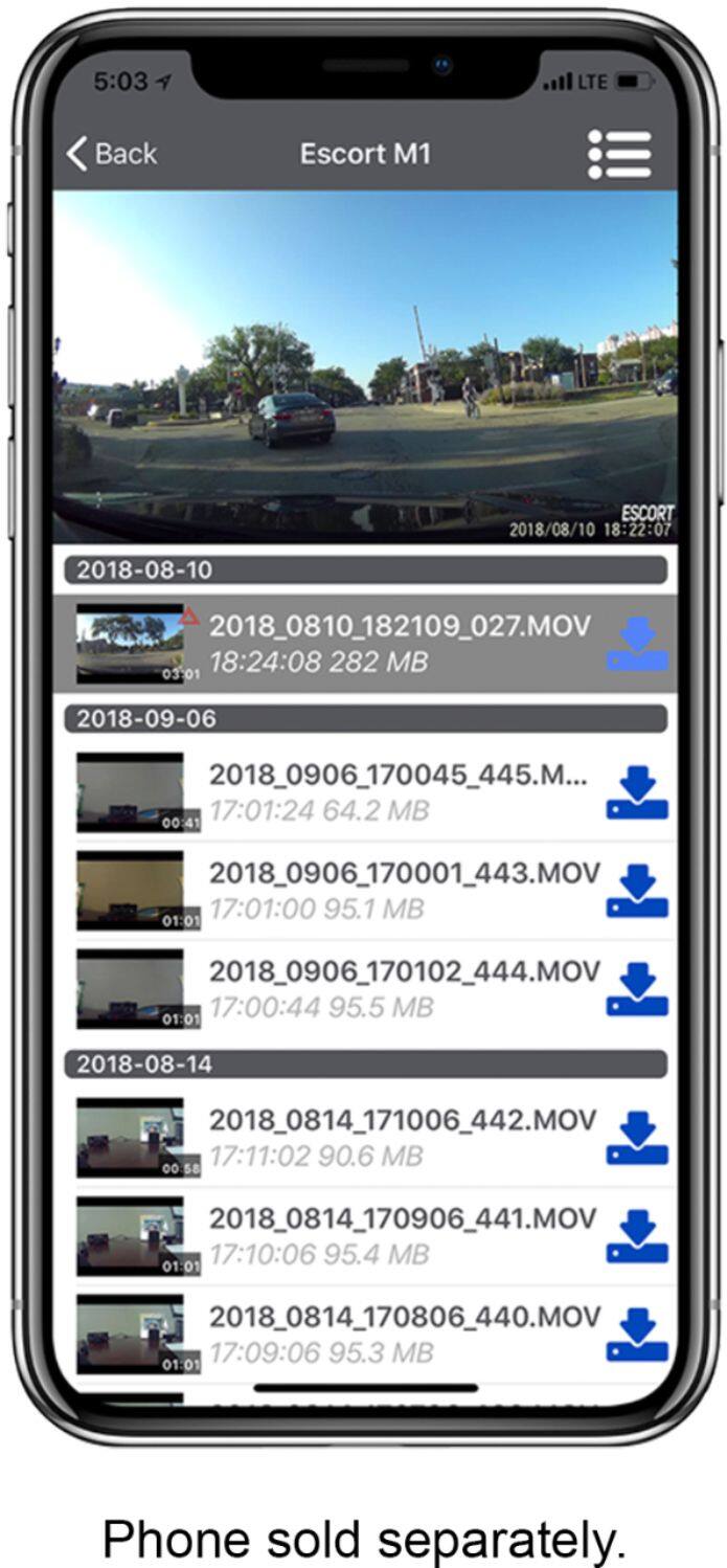 Alt View 19. Escort - M1 Dash Cam.